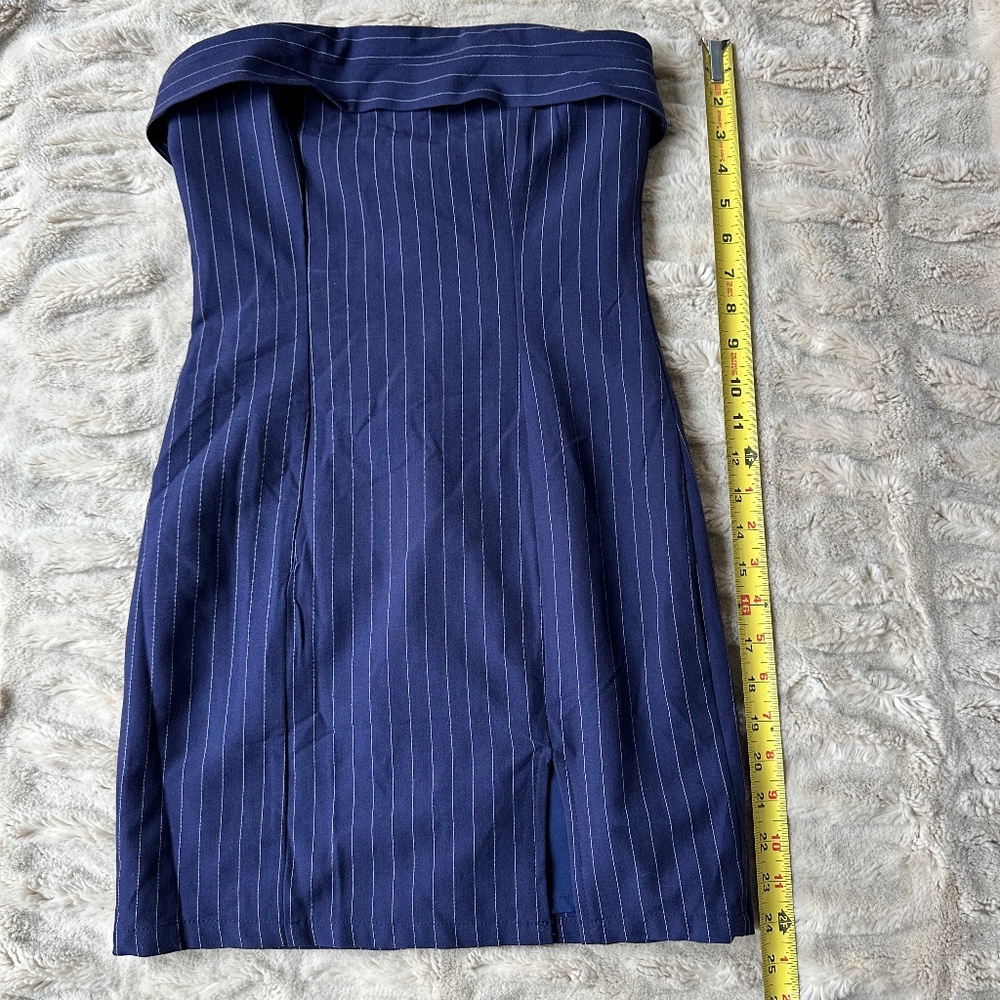 Princess Polly Sebastian Strapless Mini Dress Navy